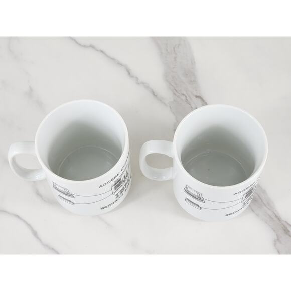 IBM Security Systems Cybersecurity Coffee Mug 14oz Teacup 80s 4" x2 Vintage - Picture 12 of 15